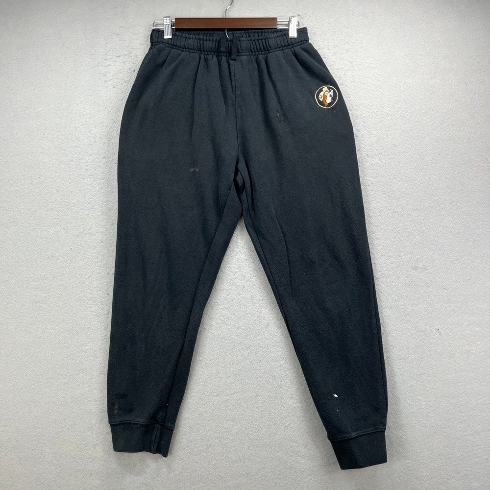 Buc-ees Sweatpants Mens L Black Bucees Beaver Logo Joggers Fleece Athleisure